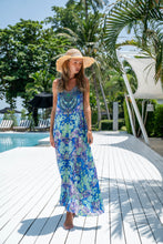 Laden Sie das Bild in den Galerie-Viewer, Blue Miracle Spaghetti Dress-Resort Collection