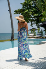 Laden Sie das Bild in den Galerie-Viewer, Blue Miracle Spaghetti Dress-Resort Collection