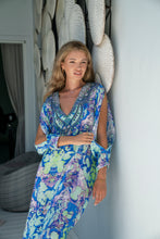 Charger l&#39;image dans la galerie, Blue Miracle Front Slit Kaftan-Resort Collection