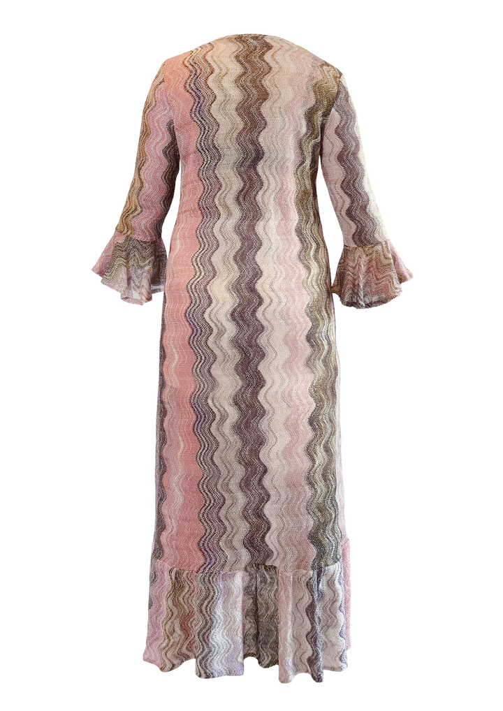 Flame Bell Sleeves Kaftan - Resort Collection