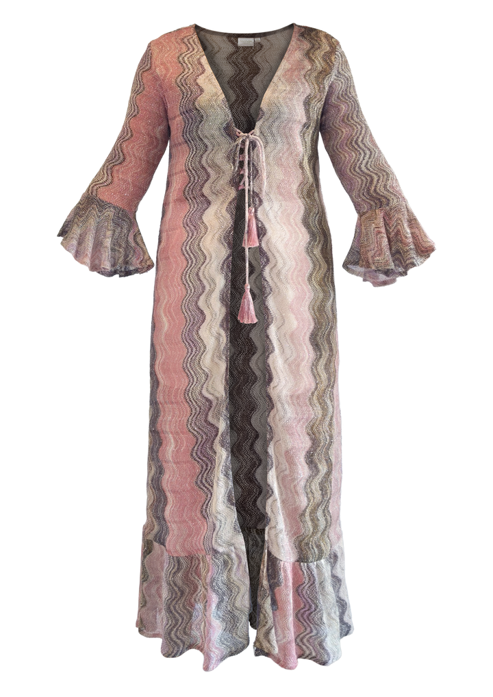 Flame Bell Sleeves Kaftan - Resort Collection