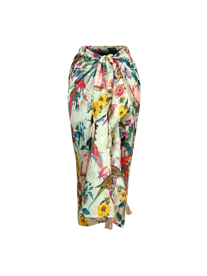 Humming Bird 105x150cm Pareo w Tassels - Resort Collection