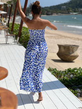 Load image into Gallery viewer, Leo Blue Inna Smock Dress-Resort Collection
