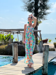 Phuket Holiday Smock Jumpsuit-Resort Collection