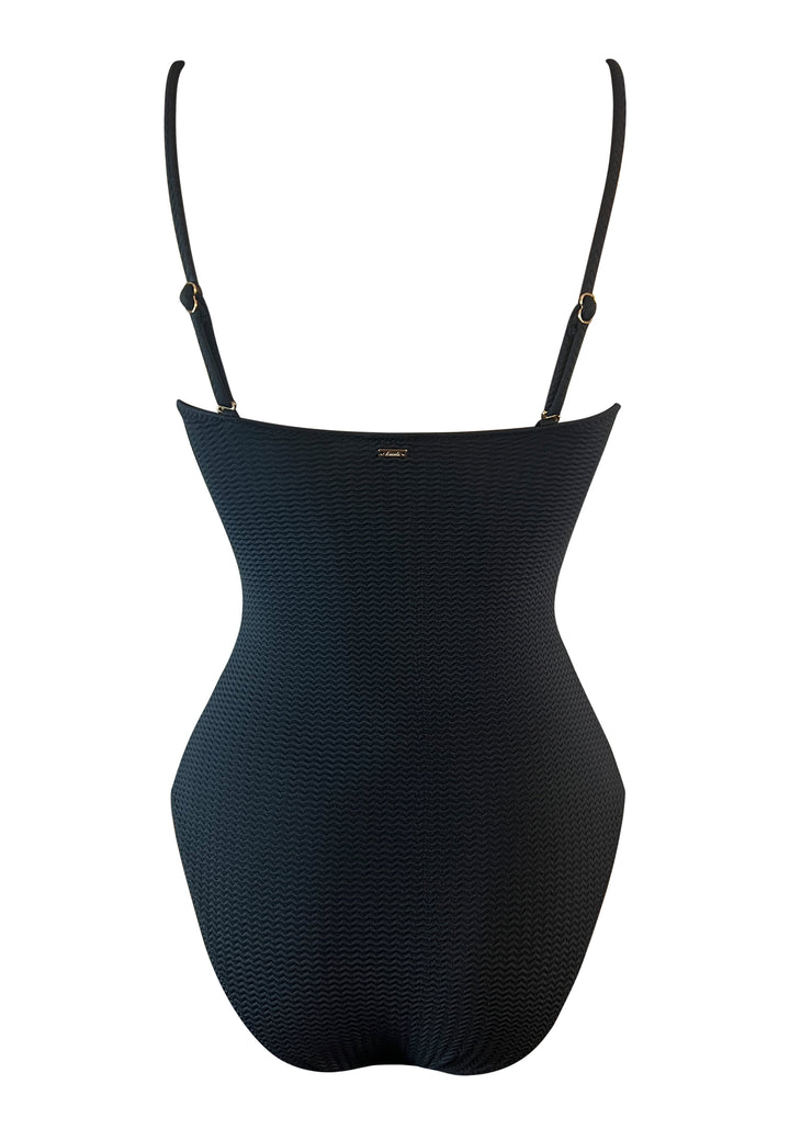 Jet Black Bandeau Mould Cups One piece