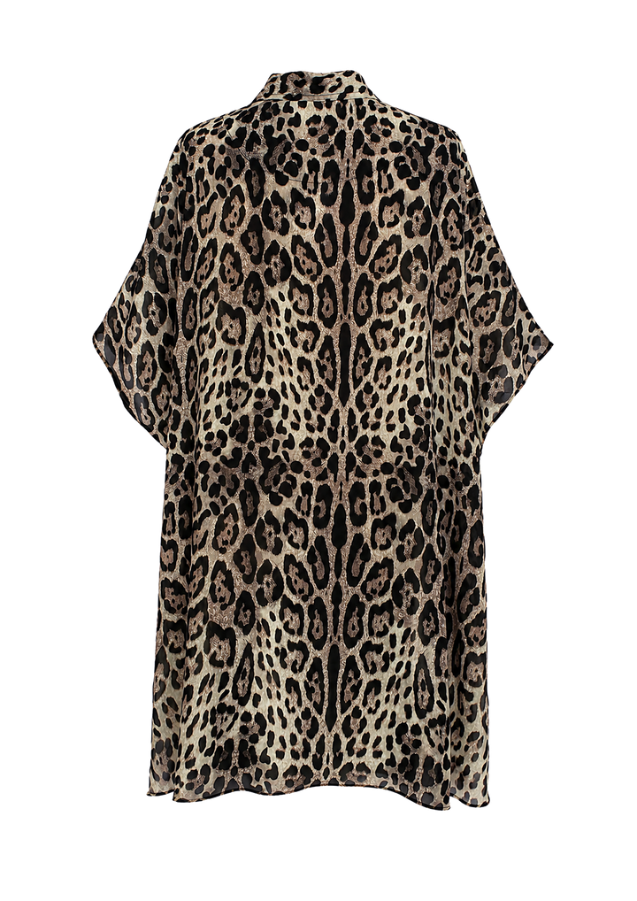 Cheetah Captain Oversize Blouse - Resort Collection