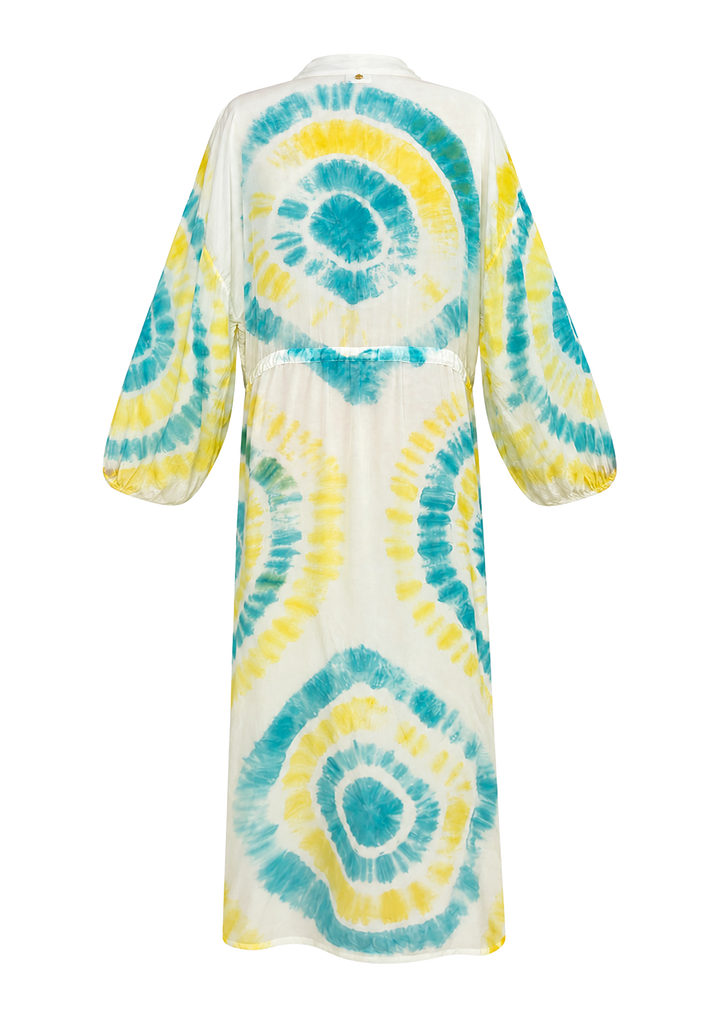 Summer Color Mix Drawstring Kimono - Resort Collection