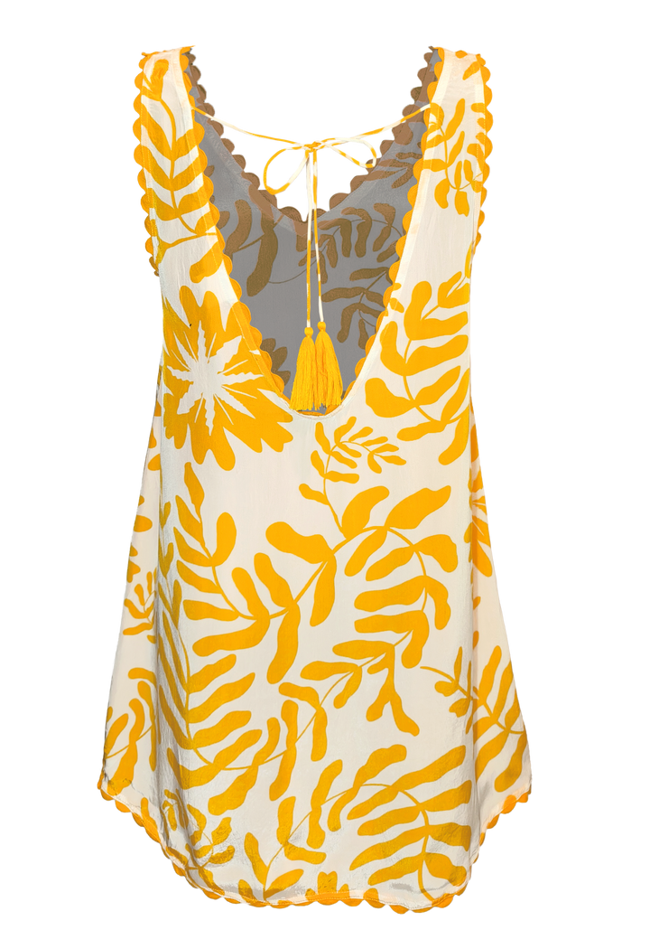 Lemonade Scallop Mini Dress - Resort Collection