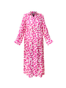 Leo Pink Shirt Dress - Resort Collection