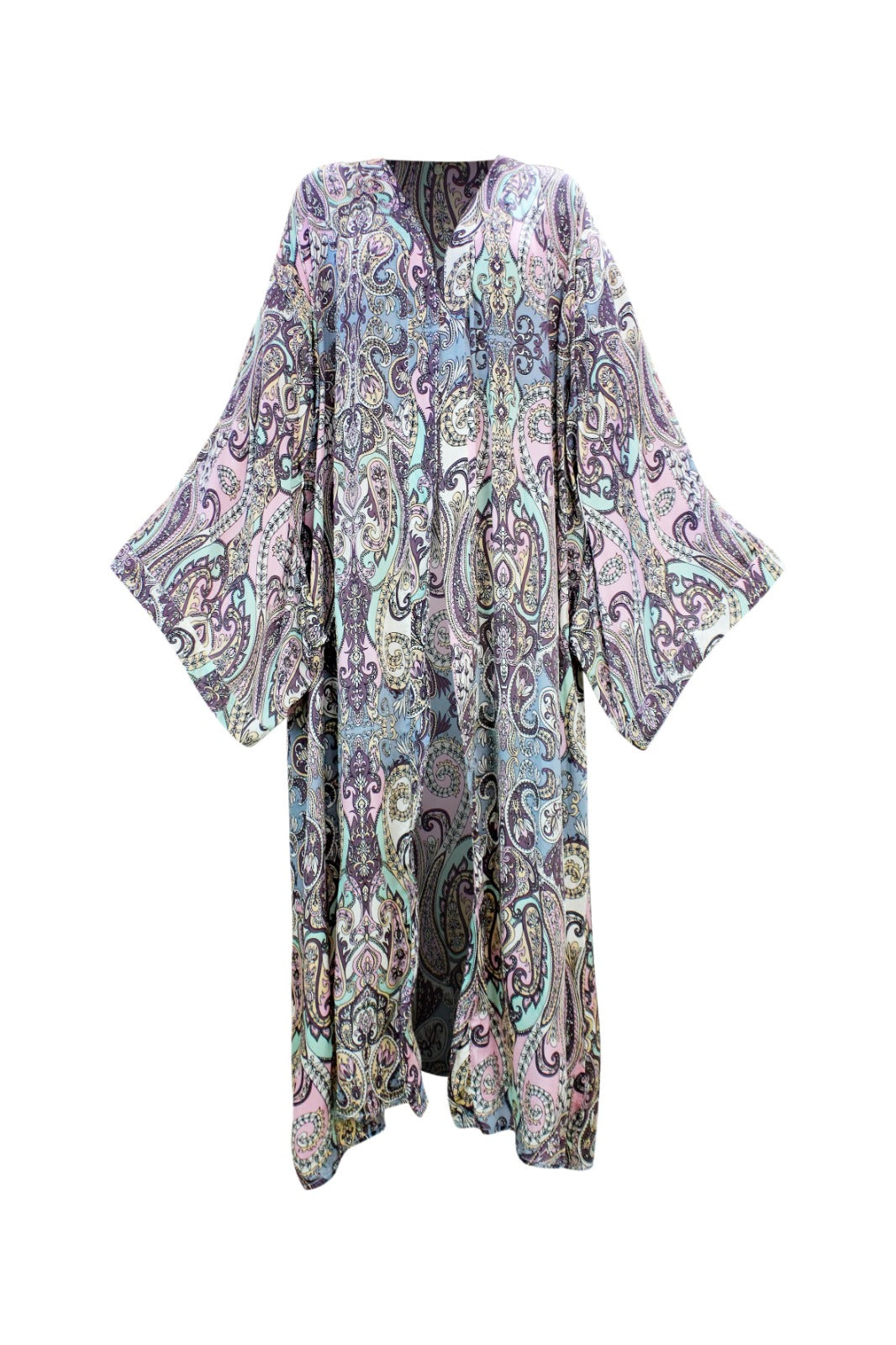 Maroon Maxi Kimono - Resort Collection