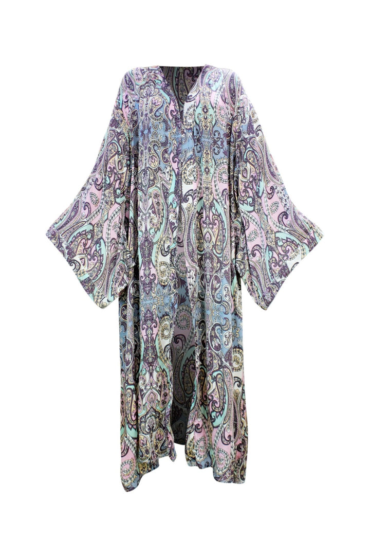Maroon Maxi Kimono - Resort Collection
