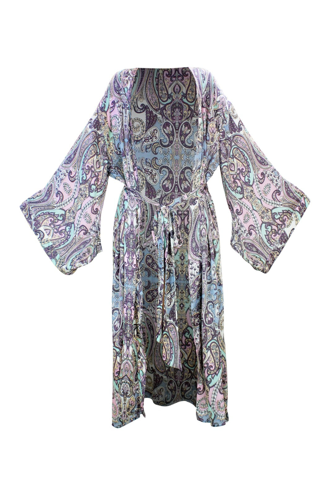 Maroon Maxi Kimono - Resort Collection