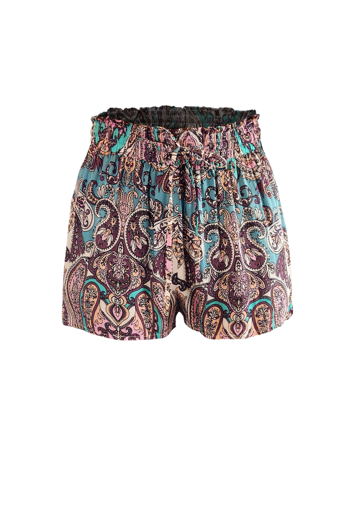 Maroon Hedda Short - Resort Collection