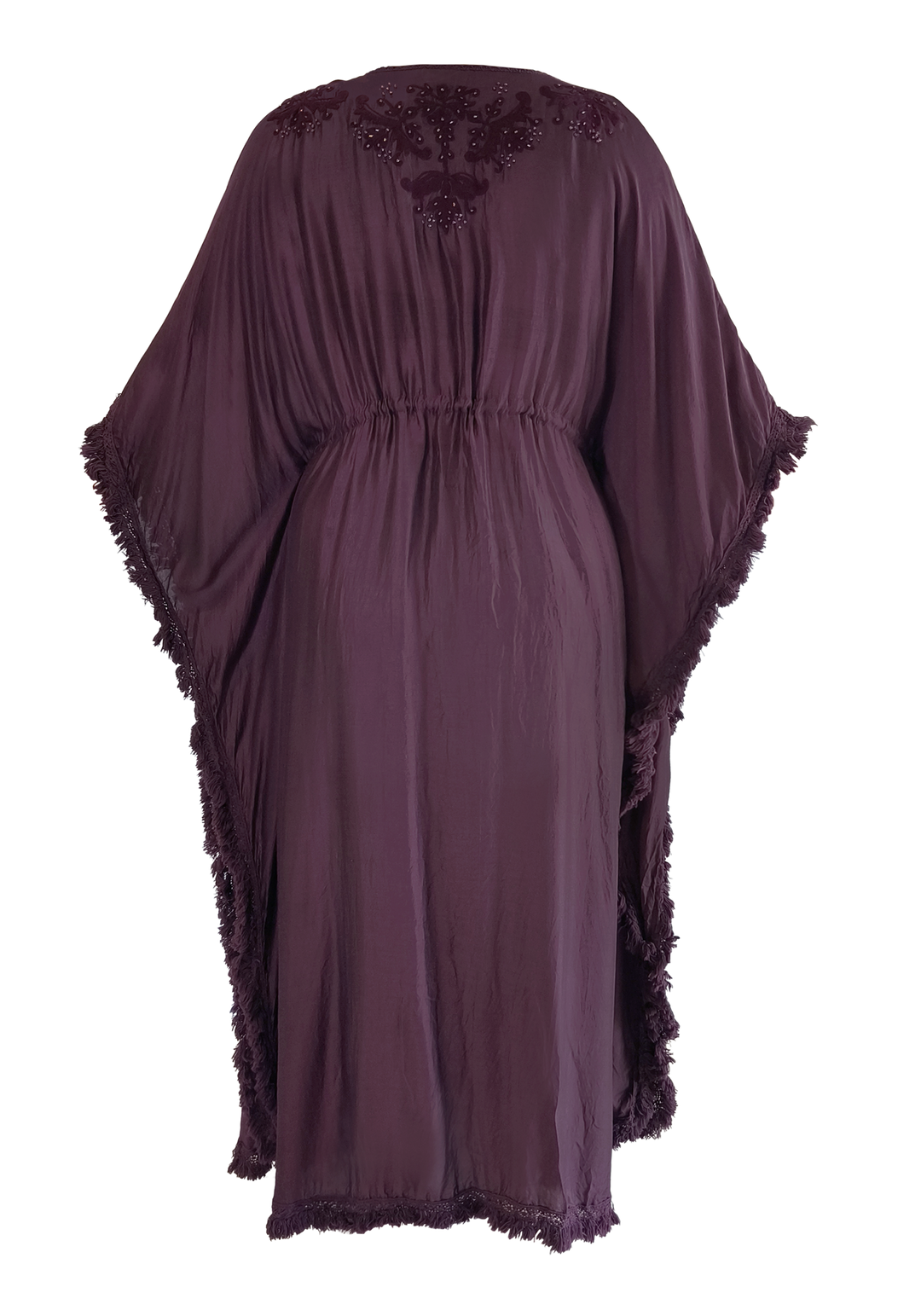 Maroon Maxi Queen Kaftan - Resort Collection