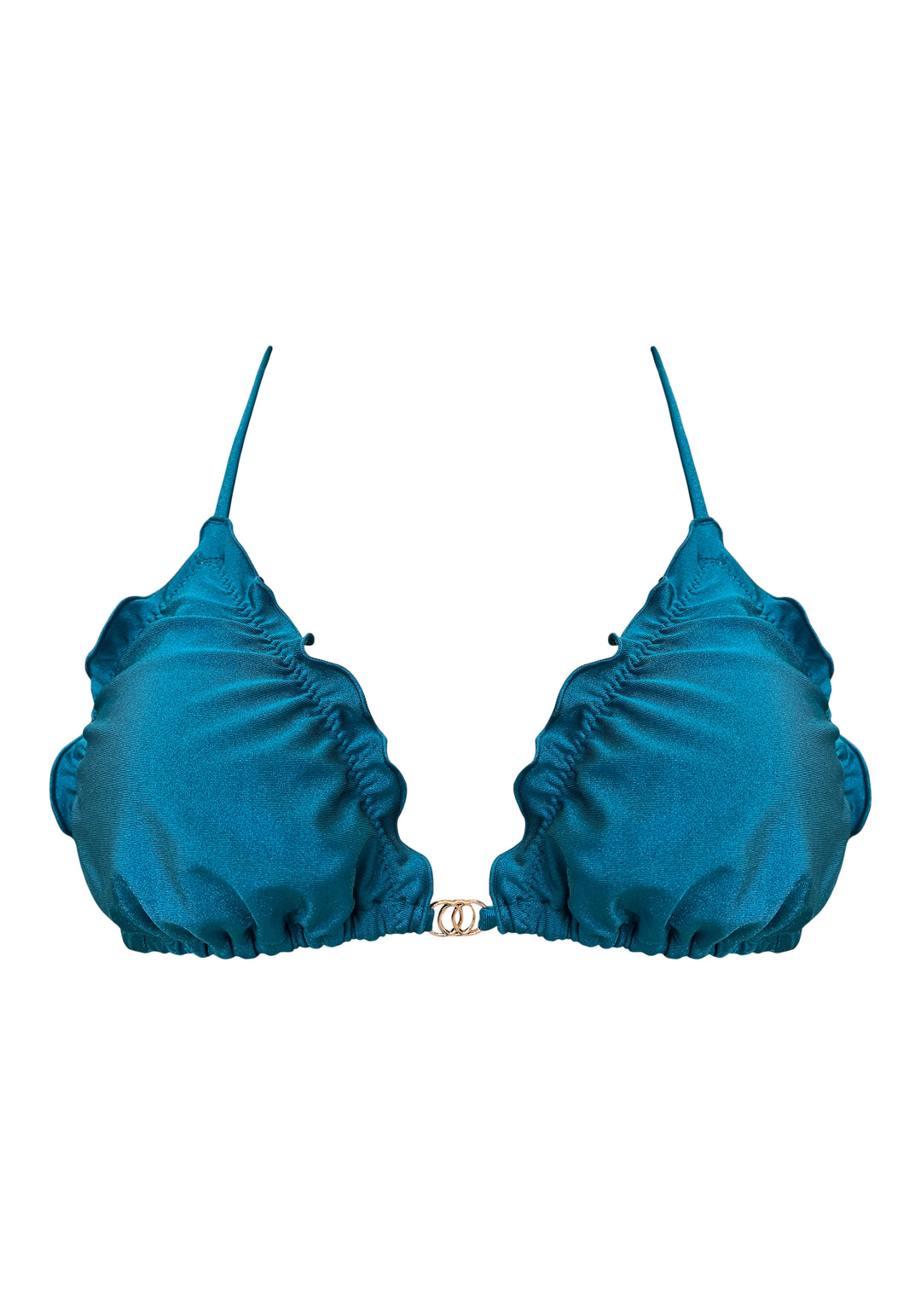 Midnight Oil Ruched Triangle Top
