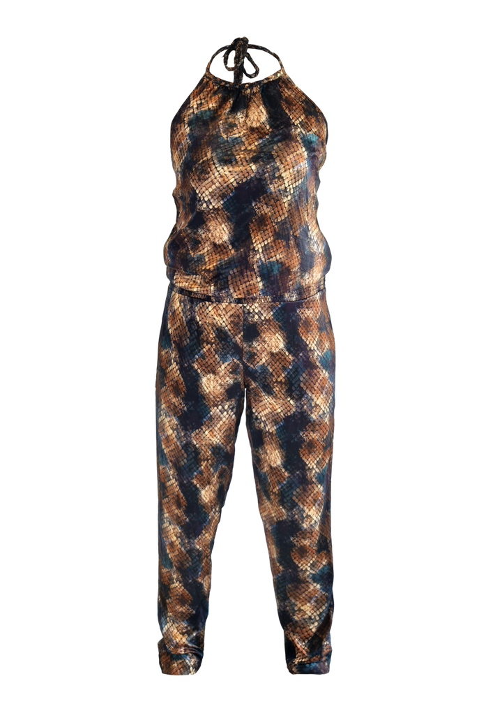 Mosaic Snake Bonnie Jumpsuit-Resort Collection
