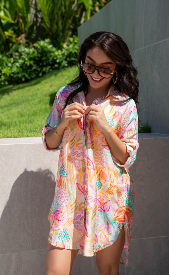 Noa Tunic Shirt Dress - Resort Collection