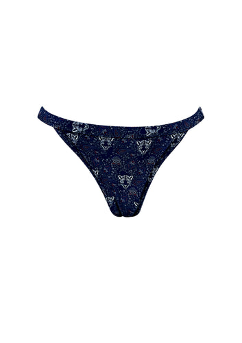 Navy Blue Panther Banded Bottom