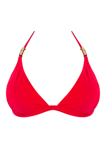 Red Butterfly Fixed Triangle Top W Bamboo Accessory and Removable Cups