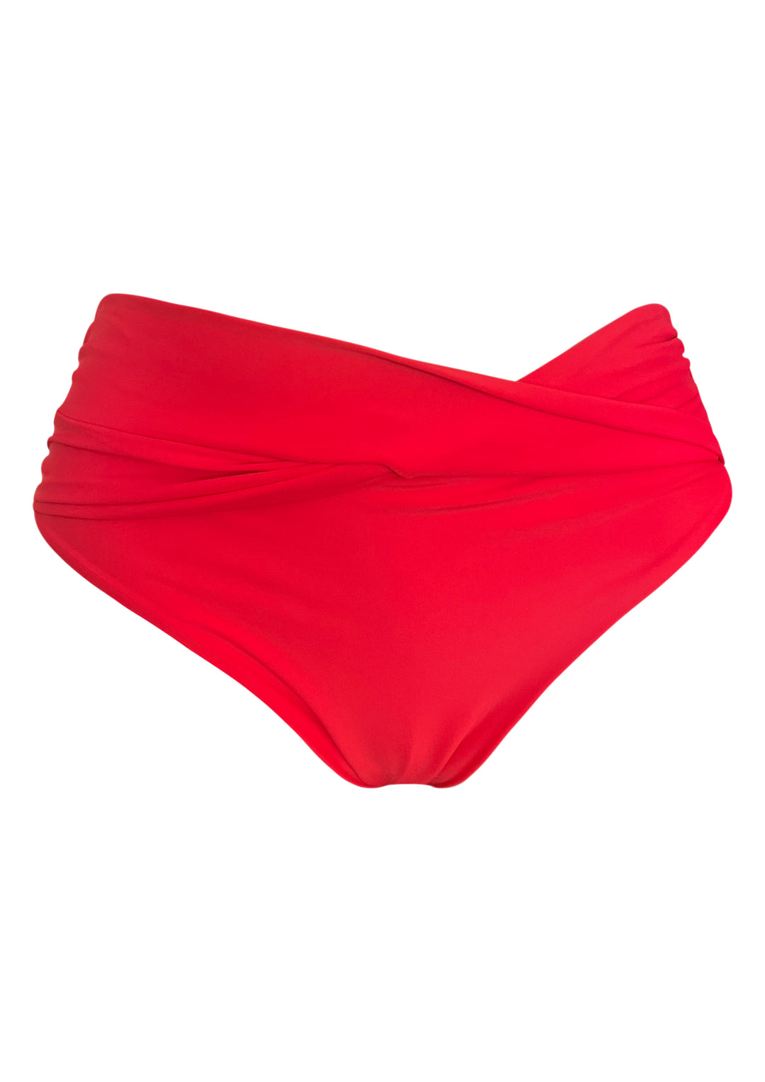 Red Butterfly Mid Rise Front Twist Bottom