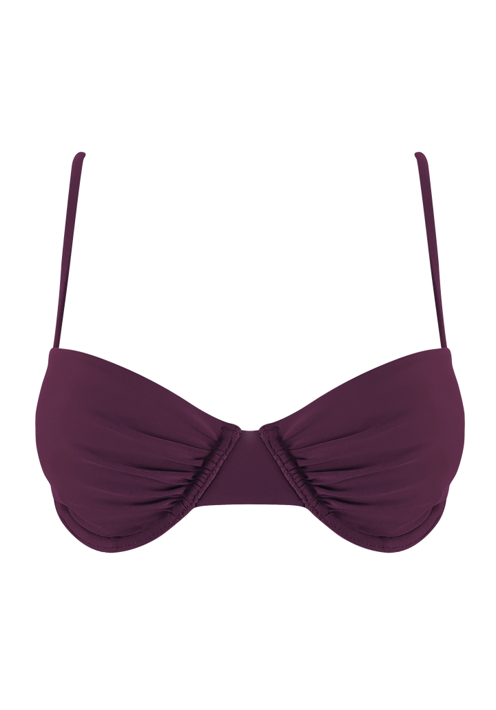 Sangria Soul Half Cups Top w Soft Cups