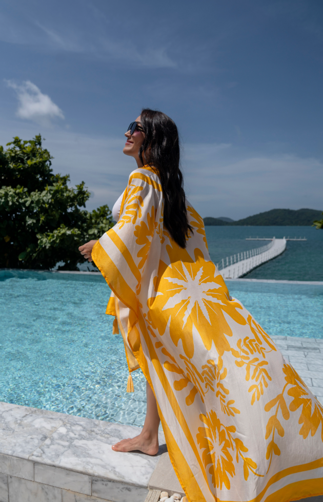 Lemonade Lisboa Kimono Open Kaftan - Resort Collection