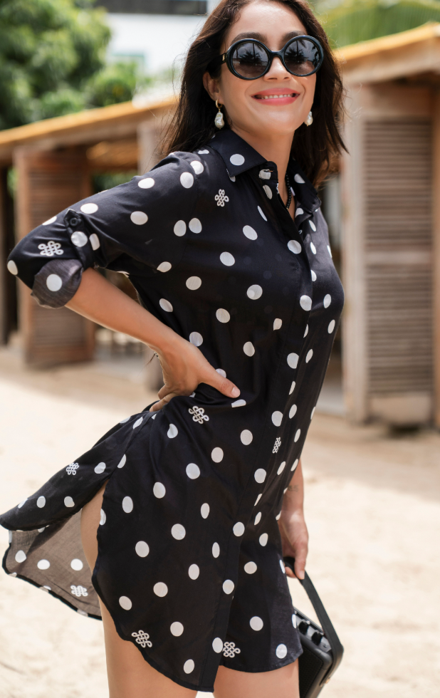 Sophia Tunic Shirt Dress - Resort Collection