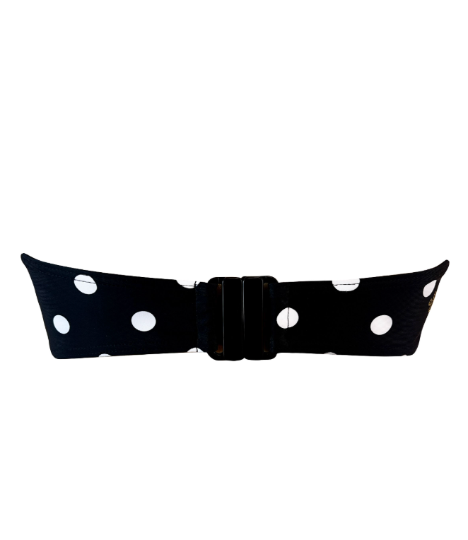 KAANDA CLASSIC Schwarzes Bandeau-Tube-Top mit Gepardenmuster und herausnehmbaren Cups
