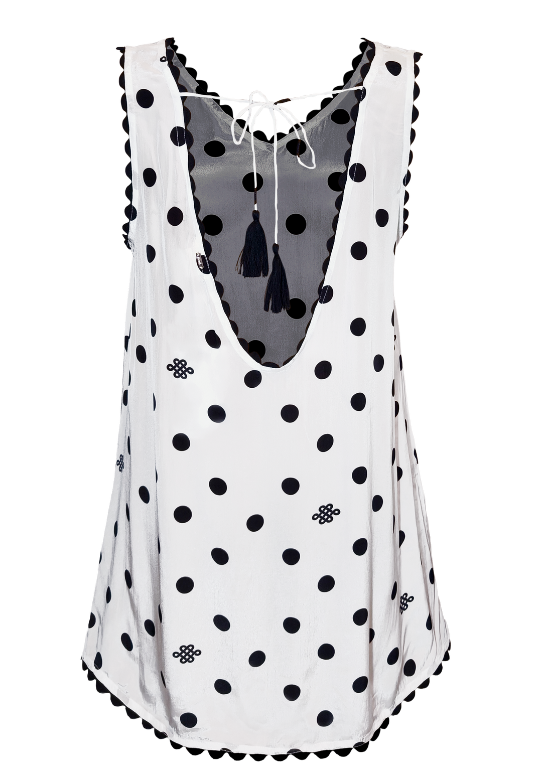 Sophia Scallop Mini Dress - Resort Collection