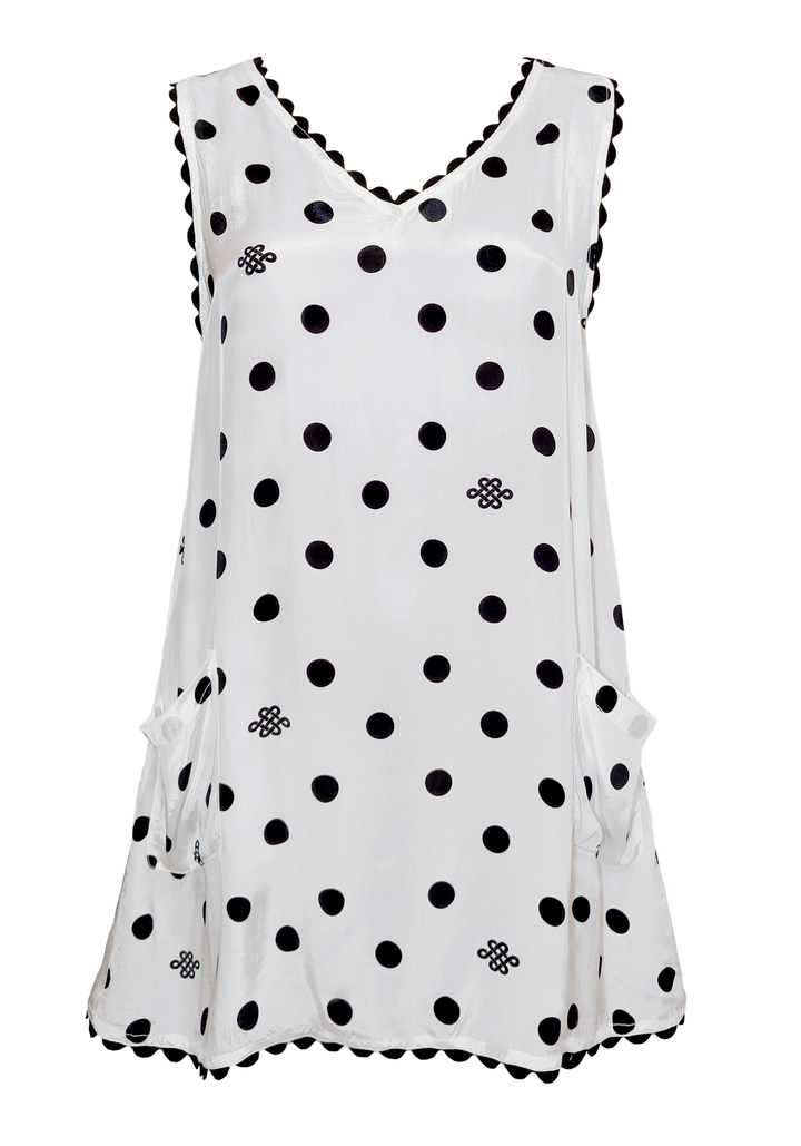 Sophia Scallop Mini Dress - Resort Collection