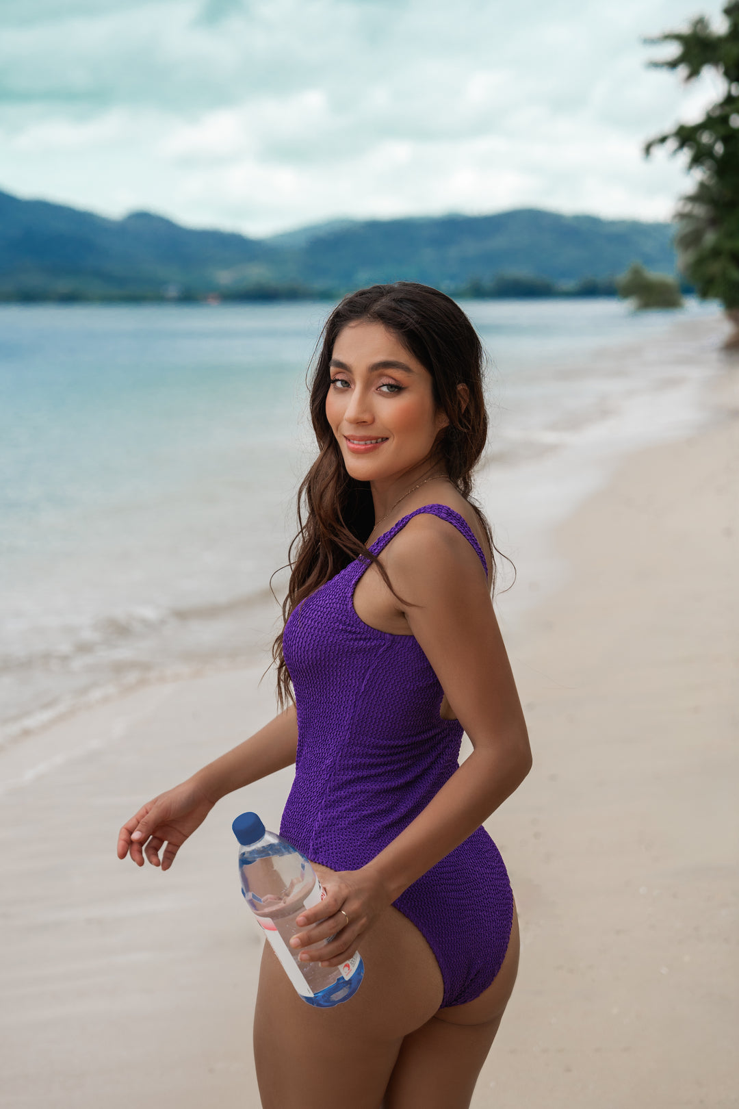 Tahiti Crinkle Tank Onepiece w Removable Cups