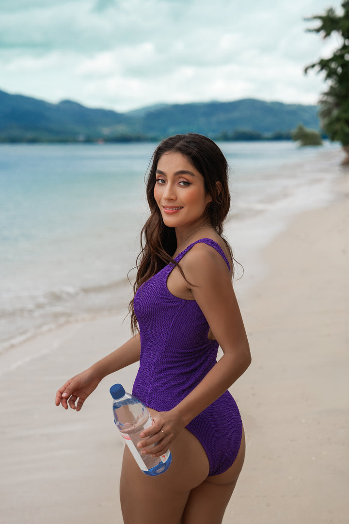Tahiti Crinkle Tank Onepiece w Removable Cups