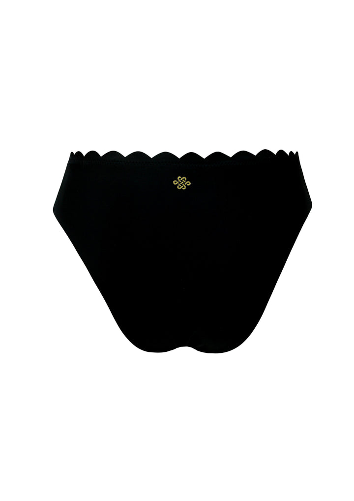 Venus Black Mid Rise Bottom