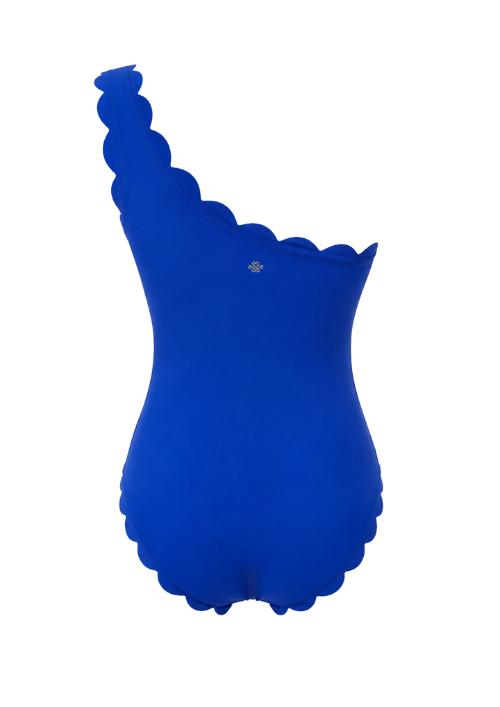 Venus Blue Over One Shoulder One piece