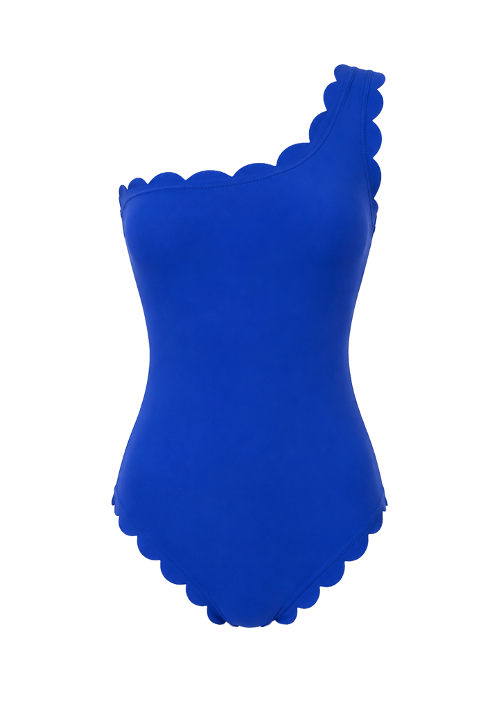 Venus Blue Over One Shoulder One piece