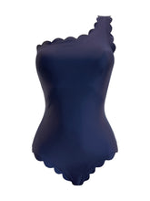 Load image into Gallery viewer, Venus Navy Over One Shoulder Onepiece