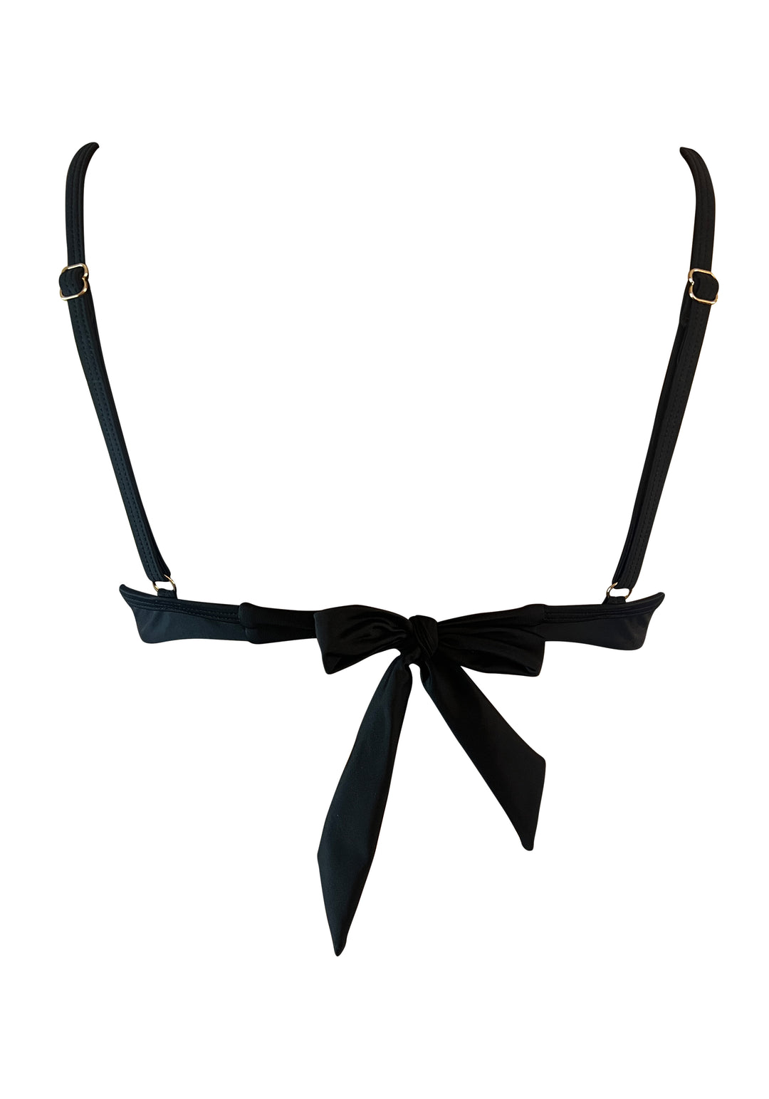 Venus Black Halter Spaghetti Adjustable Straps w Removable cups