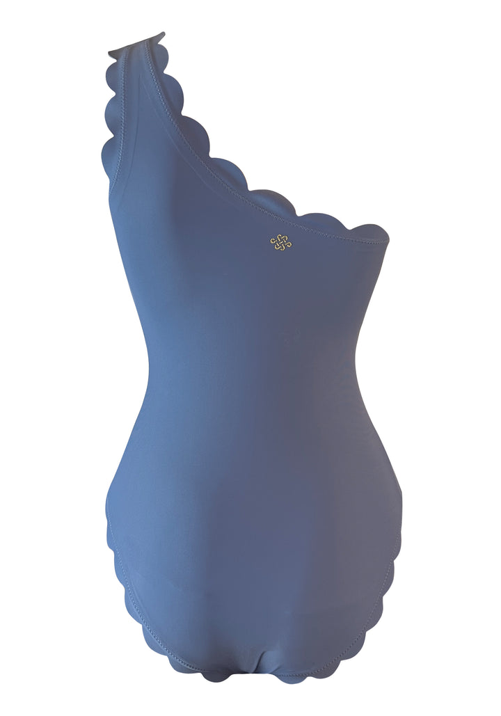 Venus Blue Miracle Over One Shoulder One piece w Removable cups