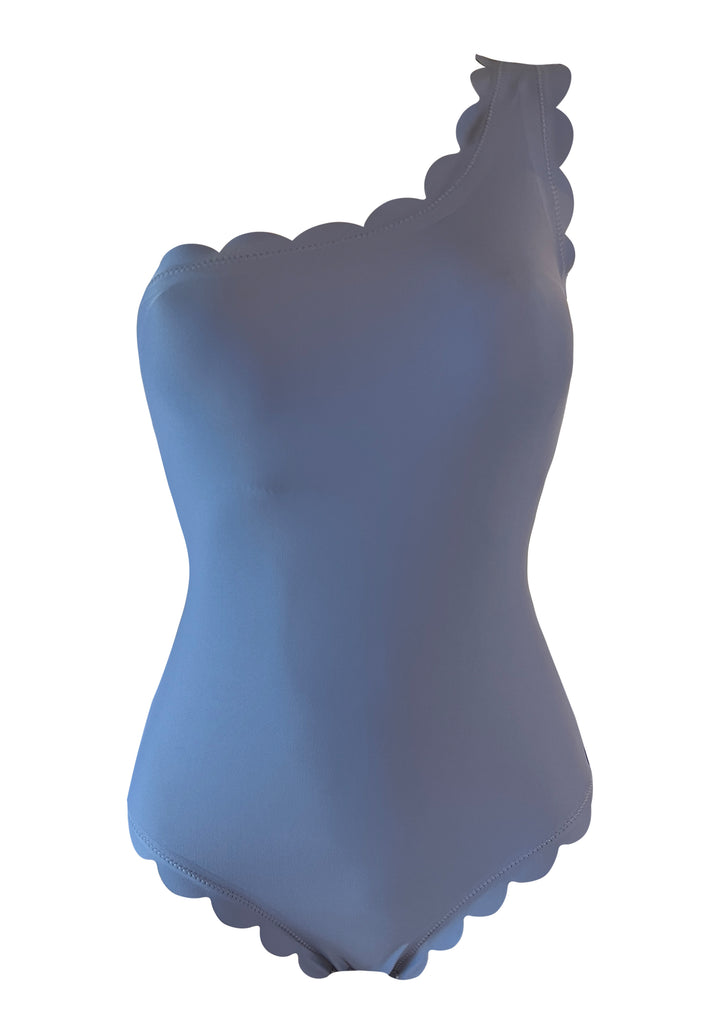 Venus Blue Miracle Over One Shoulder One piece w Removable cups