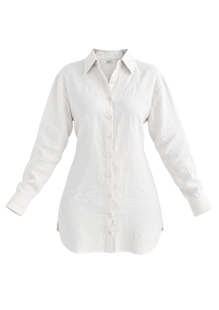 WHITE Rupi Linen Shirt - Resort Collection
