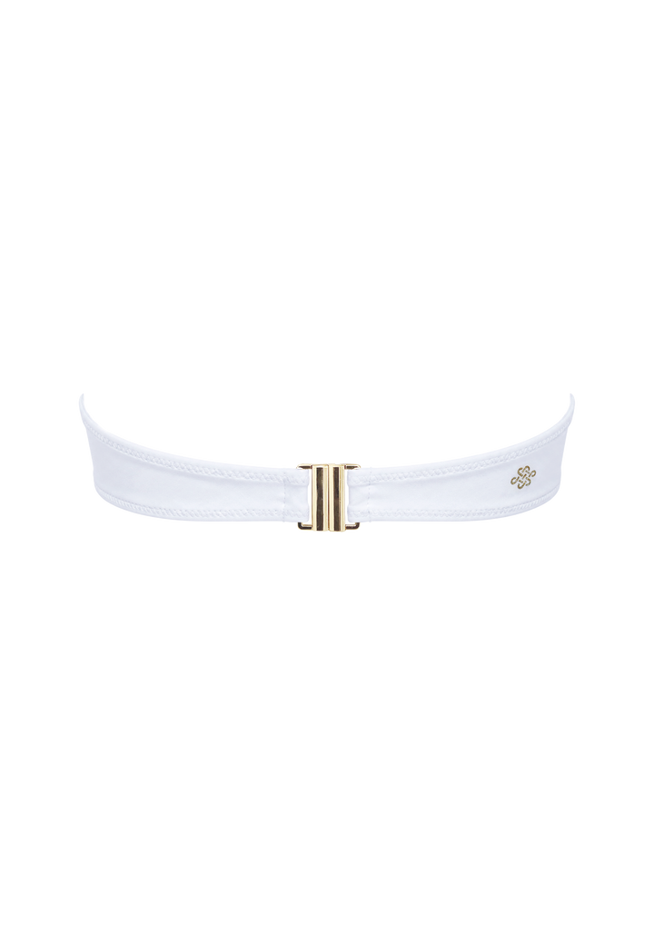 Summer Color Mix - White Front Twist Bandeau Top