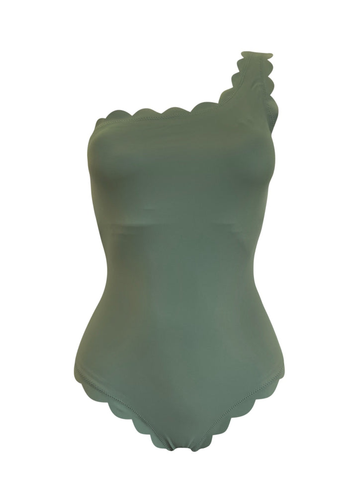 Venus Olive Over One Shoulder Onepiece