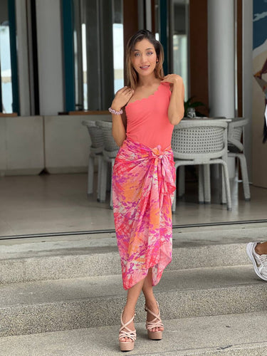Sunset Skin 105x150cm Pareo w Tassels - Resort Collection