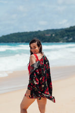 Load image into Gallery viewer, Black Rose Hedda Kimono - Resort Collection