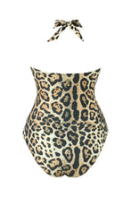 Load image into Gallery viewer, KAANDA CLASSIC Cheetah UW Front Twist Halter Onepiece