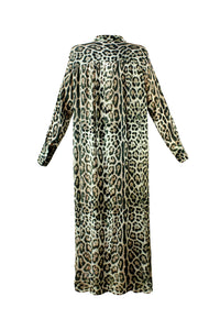 Black Cheetah Shirt Dress - Resort Collection