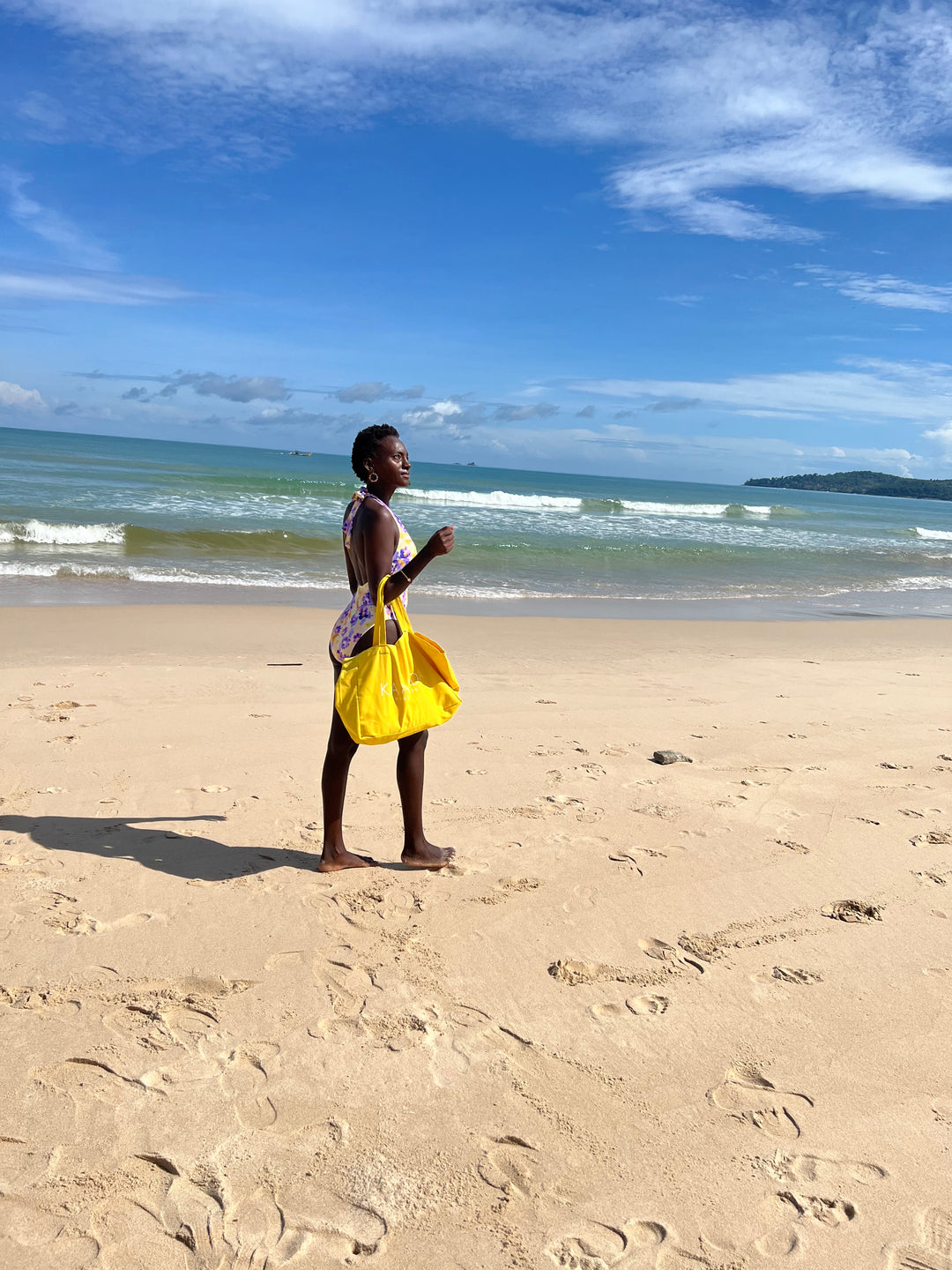 Kaanda Beach Bag - Yellow Color