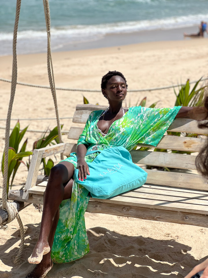 Kaanda Beach Bag - Turquoise Color