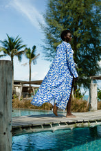 Load image into Gallery viewer, Leo Blue Shirt Dress - Resort Collection