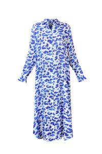 Leo Blue Shirt Dress - Resort Collection